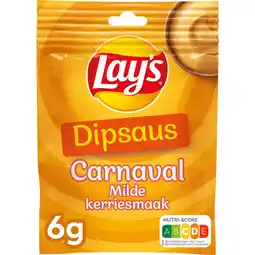 Jumbo Lay's Dipsaus Carnaval Milde Kerriesmaak 6 gr aanbieding