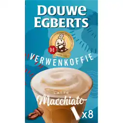 Jumbo Douwe Egberts Verwenkoffie Latte Macchiato 8 x 16,3 g aanbieding