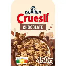 Jumbo Quaker Cruesli Chocolade Ontbijtgranen 450 gr aanbieding