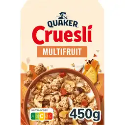 Jumbo Quaker Cruesli Multifruit Ontbijtgranen 450 gr aanbieding