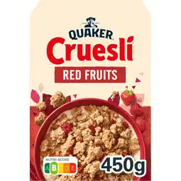 Jumbo Quaker Cruesli Rood Fruit Ontbijtgranen 450 gr aanbieding