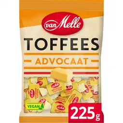 Jumbo Van Melle Toffees met Advocaatsmaak 225 g aanbieding
