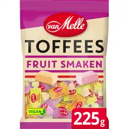Jumbo Van Melle Fruittoffees 225 g aanbieding