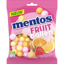 Jumbo Mentos Fruitballen 220g aanbieding