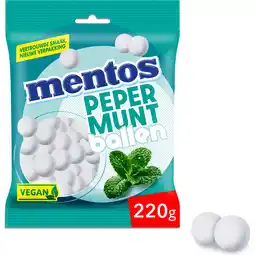 Jumbo Mentos Pepermuntballen 220g aanbieding
