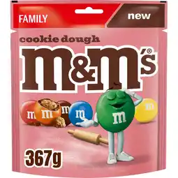 Jumbo M&M's Cookie Dough Chocolade met Koekjesdeegsmaak 367g aanbieding