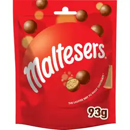 Jumbo Maltesers Crunchy chocolade snoepjes 93g aanbieding