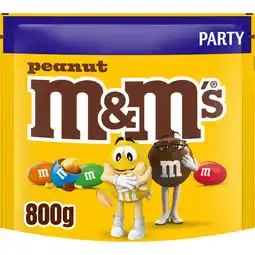 Jumbo M&M'S Pinda chocolade snoepjes partyzak 800g aanbieding