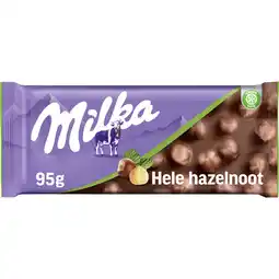 Jumbo Milka Hele Hazelnoot 95g aanbieding