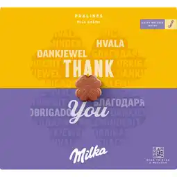Jumbo Milka Thank You Chocolade Pralines 110 g aanbieding