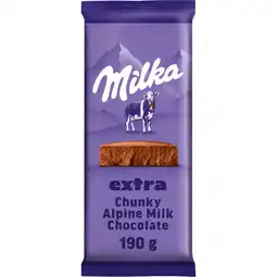 Jumbo Milka Melk Chocolade Tablet 190g aanbieding