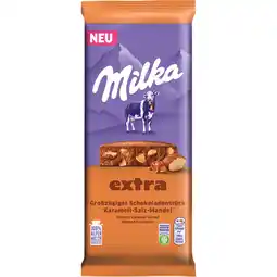 Jumbo Milka Salted Almond Caramel Chocolade Tablet 190g aanbieding