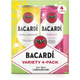 Jumbo Bacardi Multipack 4x250ML aanbieding