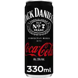 Jumbo Jack Daniel's Perfectly Mixed with Coca-Cola 330 ml aanbieding