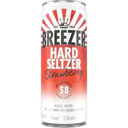 Jumbo Breezer Hardselzer Strawberry 250ML aanbieding