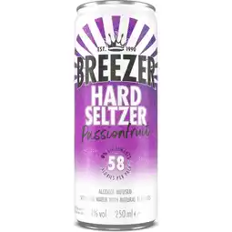 Jumbo Breezer Hardselzer Passionfruit 250ML aanbieding