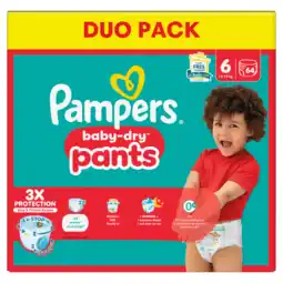 Jumbo Pampers Baby-Dry Pants Luierbroekjes Maat 6, 64 Luierbroekjes aanbieding
