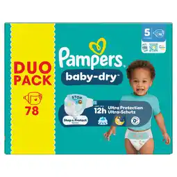 Jumbo Pampers Baby-Dry Maat 5, 78 Luiers aanbieding