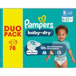 Jumbo Pampers Baby-Dry Maat 5, 78 Luiers aanbieding