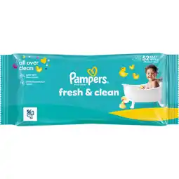 Jumbo Pampers Fresh Clean Babydoekjes, 52 Doekjes aanbieding