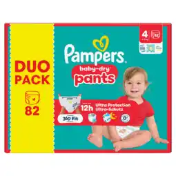 Jumbo Pampers Baby-Dry Pants Maat 4, 82 Luierbroekjes aanbieding