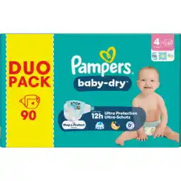 Jumbo Pampers Baby-Dry Maat 4, 90 Luiers aanbieding