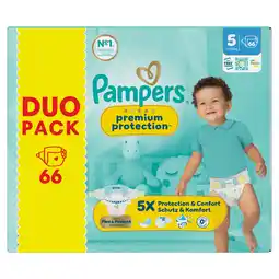 Jumbo Pampers Premium Protection Maat 5, 66 Luiers aanbieding