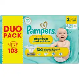 Jumbo Pampers Premium Protection Maat 2, 108 Luiers aanbieding