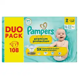 Jumbo Pampers Premium Protection Maat 2, 108 Luiers aanbieding