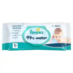 Jumbo Pampers 99% Water 60 Babydoekjes aanbieding