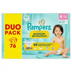 Jumbo Pampers Premium Protection Maat 4, 76 Luiers aanbieding