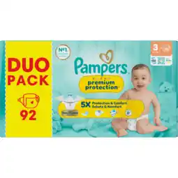 Jumbo Pampers Premium Protection Maat 3, 92 Luiers aanbieding
