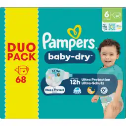 Jumbo Pampers Baby-Dry Maat 6, 68 Luiers aanbieding