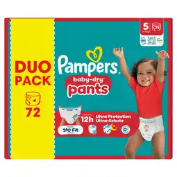 Jumbo Pampers Baby-Dry Pants Maat 5, 72 Luierbroekjes aanbieding