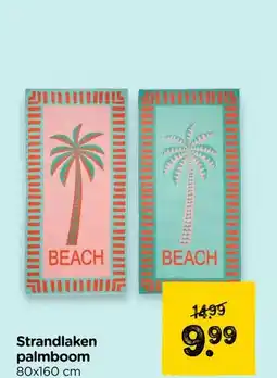Xenos Strandlaken palmboom aanbieding