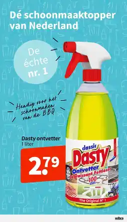 Wibra Dasty ontvetter aanbieding