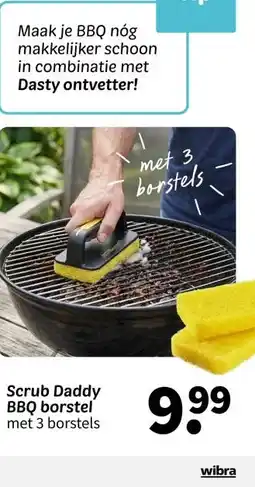 Wibra Scrub Daddy BBQ borstel aanbieding