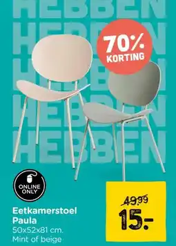 Xenos Eetkamerstoel Paula aanbieding