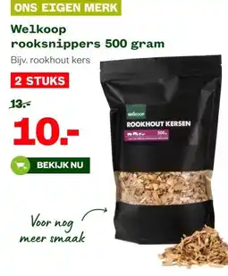 Welkoop Welkoop rooksnippers 500 gram aanbieding