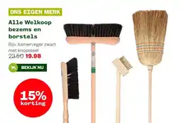 Welkoop Alle Welkoop bezems en borstels aanbieding