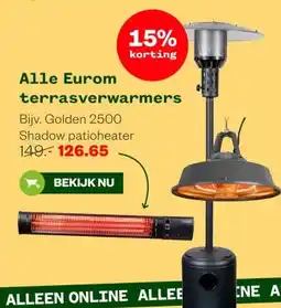Welkoop Alle Eurom terrasverwarmers aanbieding