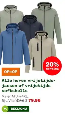 Welkoop Alle heren vrijetijds- jassen of vrijetijds softshells aanbieding