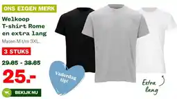 Welkoop Welkoop T-shirt Rome en extra lang aanbieding
