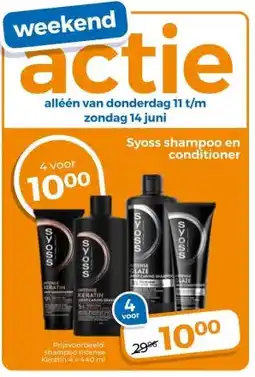 Trekpleister Syoss shampoo en conditioner aanbieding
