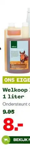 Welkoop Welkoop lijnzaadolie 1 liter aanbieding