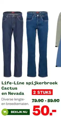 Welkoop Life-Line spijkerbroek Cactus en Nevada aanbieding