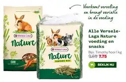 Welkoop Alle Versele- Laga Nature voeding en snacks aanbieding