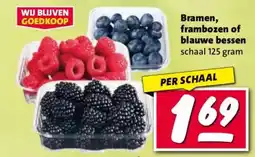 Nettorama Bramen, frambozen of blauwe bessen aanbieding