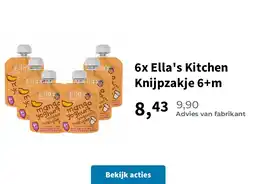 Plein.nl 6x Ella's Kitchen Knijpzakje 6+m aanbieding