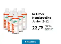 Plein.nl 6x Elmex Mondspoeling Junior (5-12 aanbieding